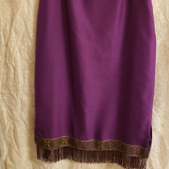 Clio Dresses & Skirts - Silk skirt with embellished hem